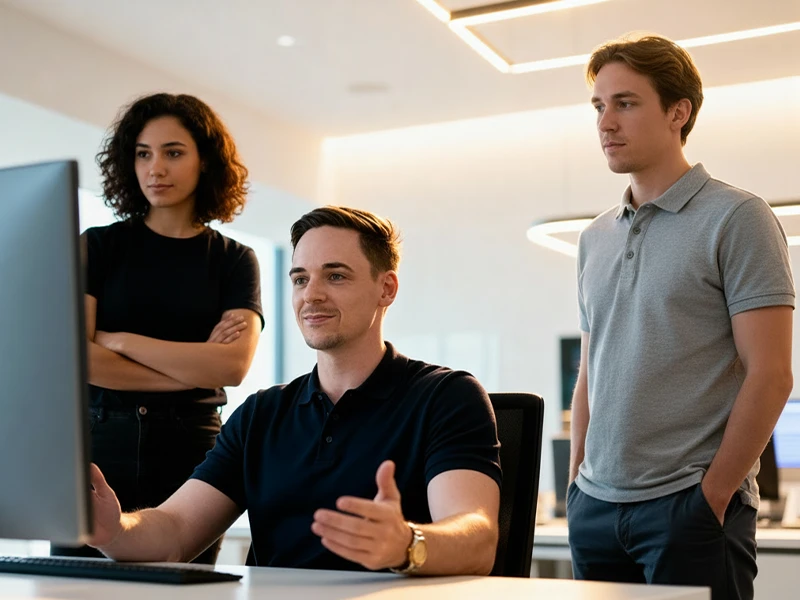 2 Programmierer reden miteinander